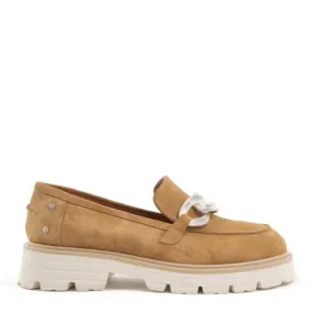 Babouche chunky loafer camel