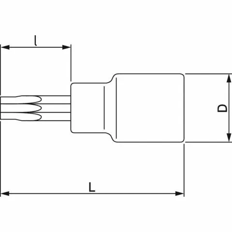BAHCO SCHROEVENDRAAIERDOPSLEUTEL 1/2" TORX  T55