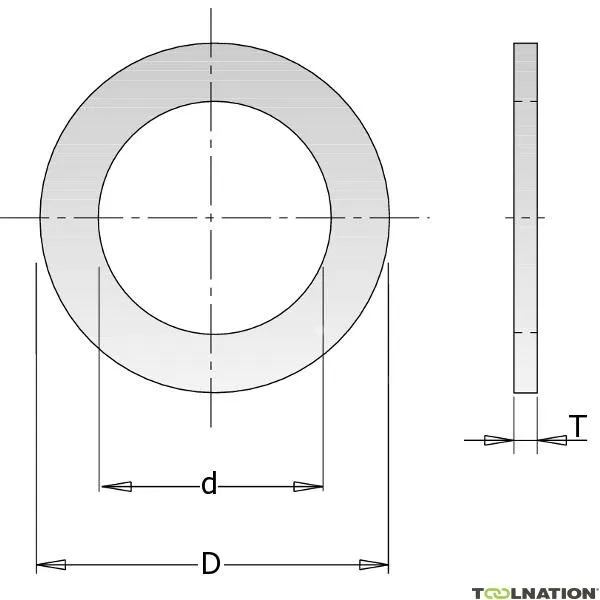 CMT Reduceerring 15,87 x 30 x 1,4