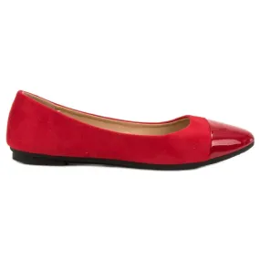 Comer Modieuze rode ballerina's rood