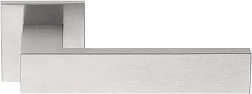 Deurkruk vierkant RVS mat II