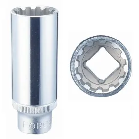 FORCE 54Q7718 Dop lang 1/2″ (Multi profiel) 18 mm