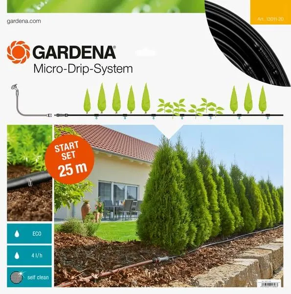 Gardena Micro drip systeem voor rijplanten M Starter Set 25 m 13012 20