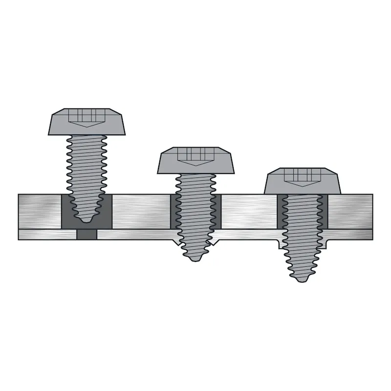 GEFU® DRAADVORMENDE SCHROEF MET PLATTE KOP EN TXAANDRIJVING (TXPLUS), GETAND