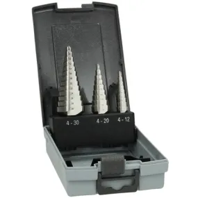 HiKOKI Proline 3 stuks trapboren set HSS D.4-12 / 4-20 / 6-30 mm