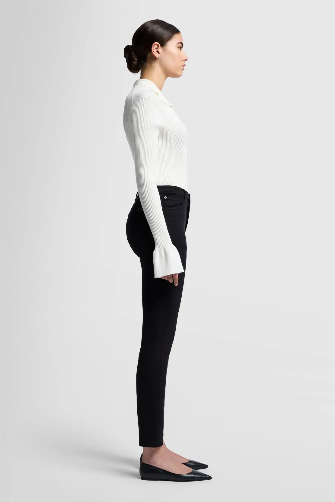   HR KIMMIE STRAIGHT SLIM ILLUSION LUXE RINSED BLACK 
