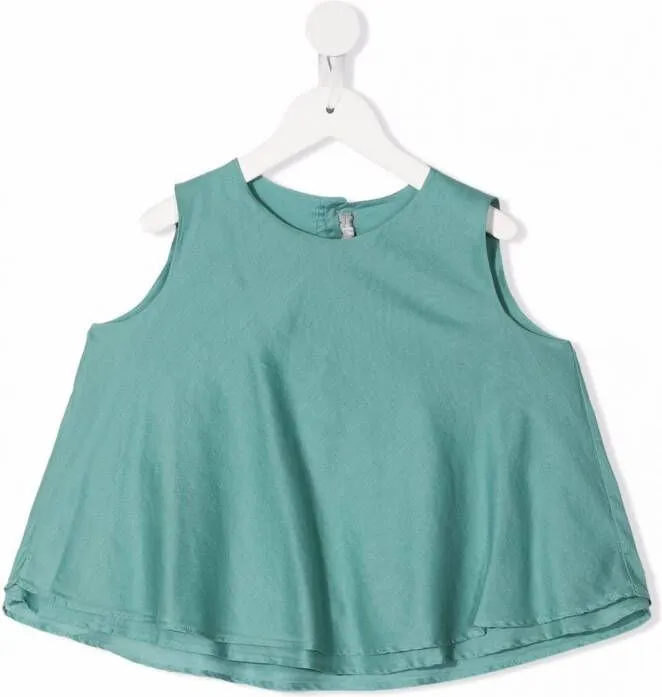 Il Gufo Gelaagde tanktop Groen