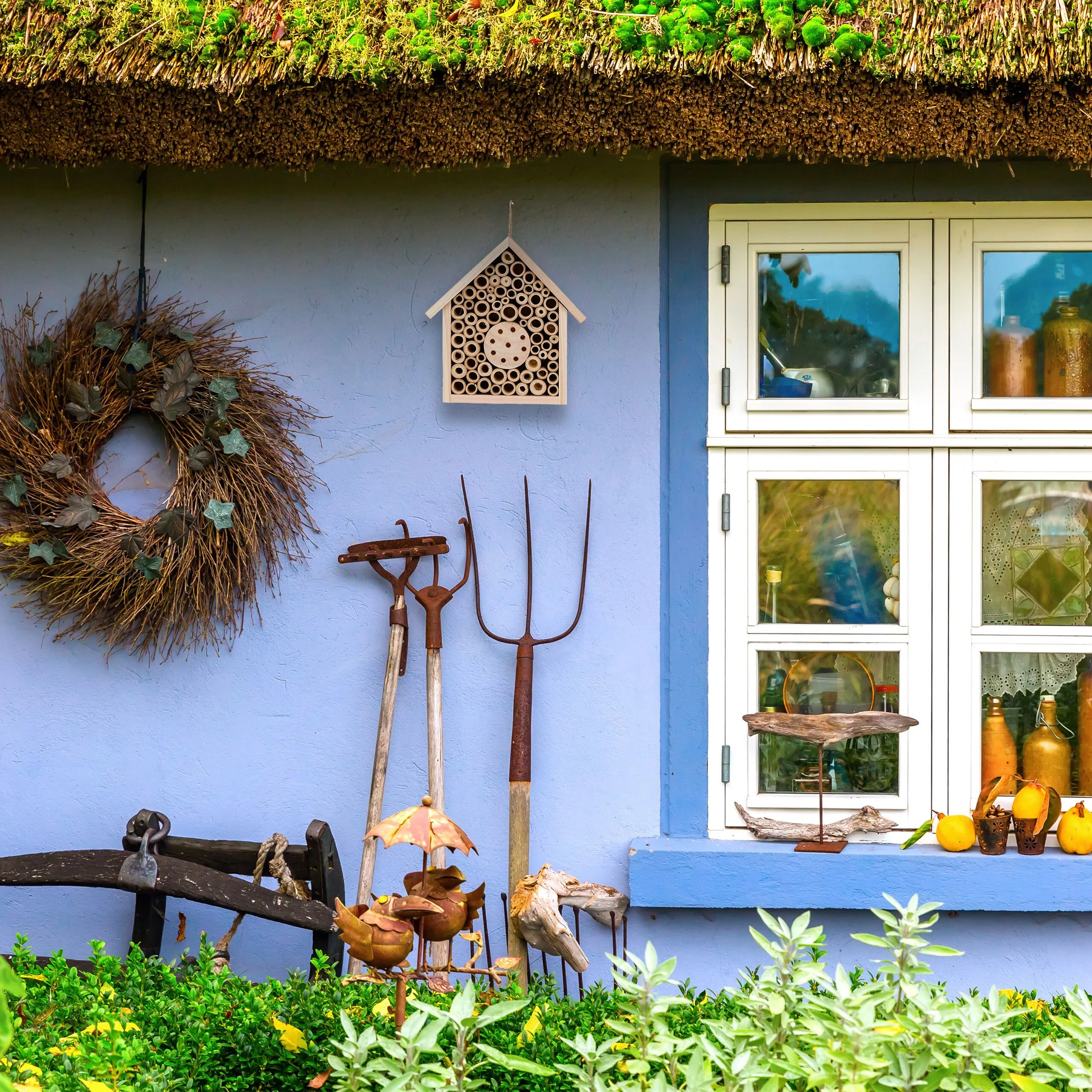 Insectenhotel bijen onbehandeld hout