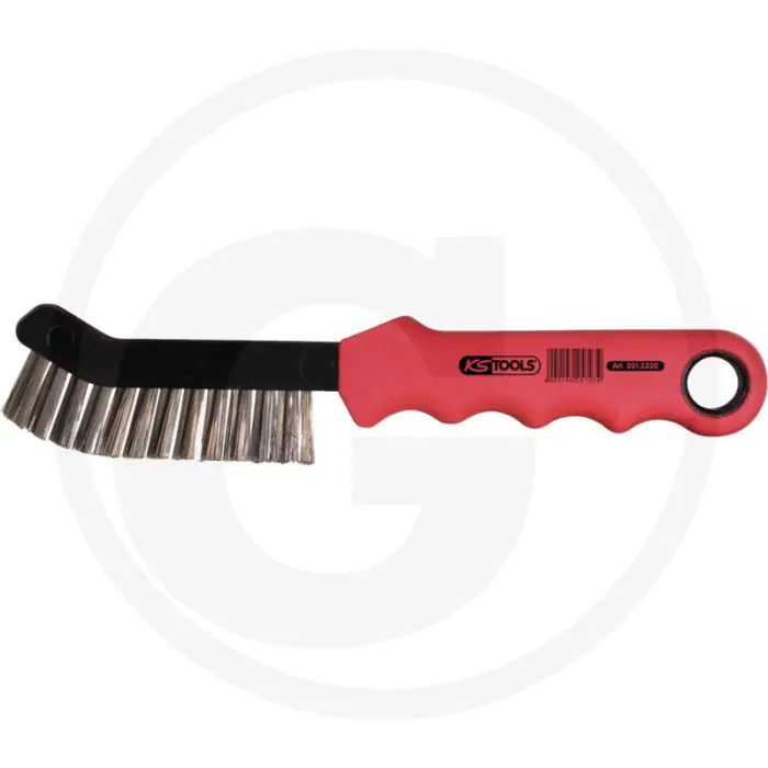 KS TOOLS REMKLAUW STAALDRAADBORSTEL  GLAD STAALDRAAD, 225MM LENGTE