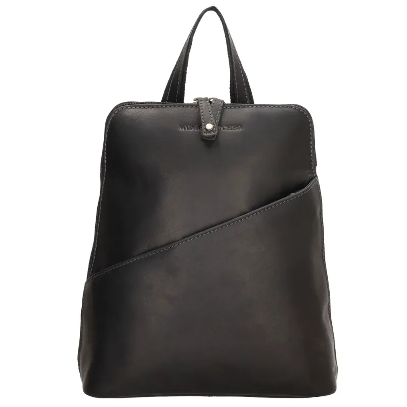 Leren rugzak Hide & stitches japura zwart 20824