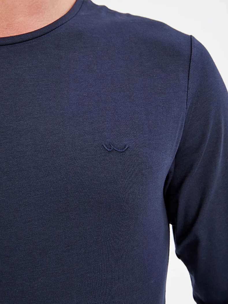 Long Sleeve Donkerblauw Sweatshirt