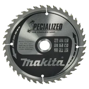 Makita Cirkelzaagblad voor Hout | Specialized | Ø 165mm Asgat 20mm 40T - B-32954