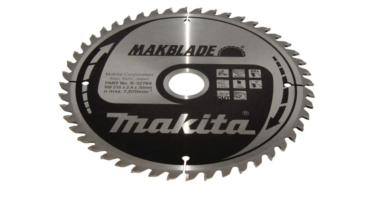 MAKITA HOUTZAAGBLAD MAKBLADE 216X2,4X30 MM 48 TANDEN B32764