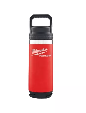 Milwaukee Packout fles met deksel rood 532ml