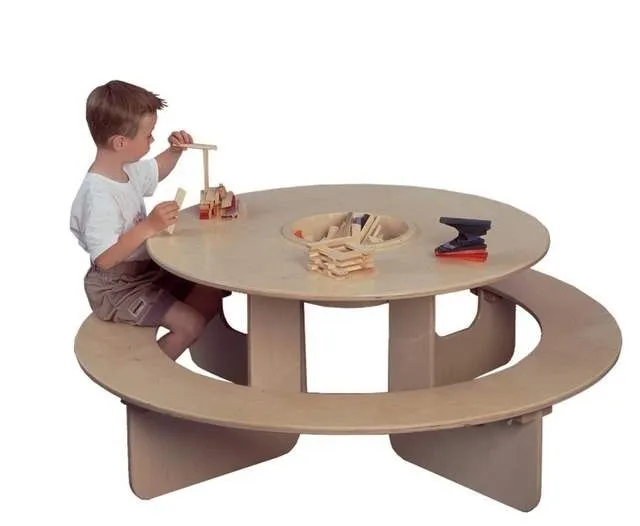 Ronde speeltafel met opbergbak