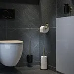 Tune Toiletrolhouder Messing geborsteld / Zwart