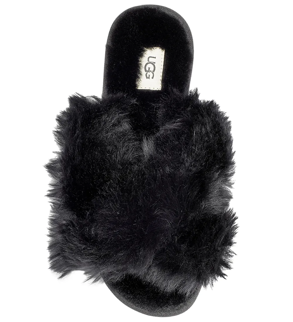 UGG SANDALEN  FUZZALICIOUS  ZWART