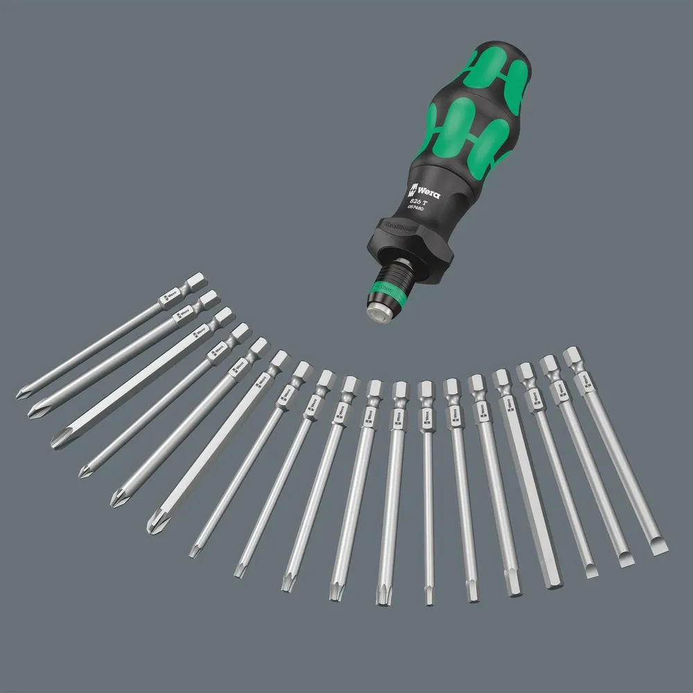 Wera 19 delig schroevendraaier bitset Kraftform Kompakt Turbo 1