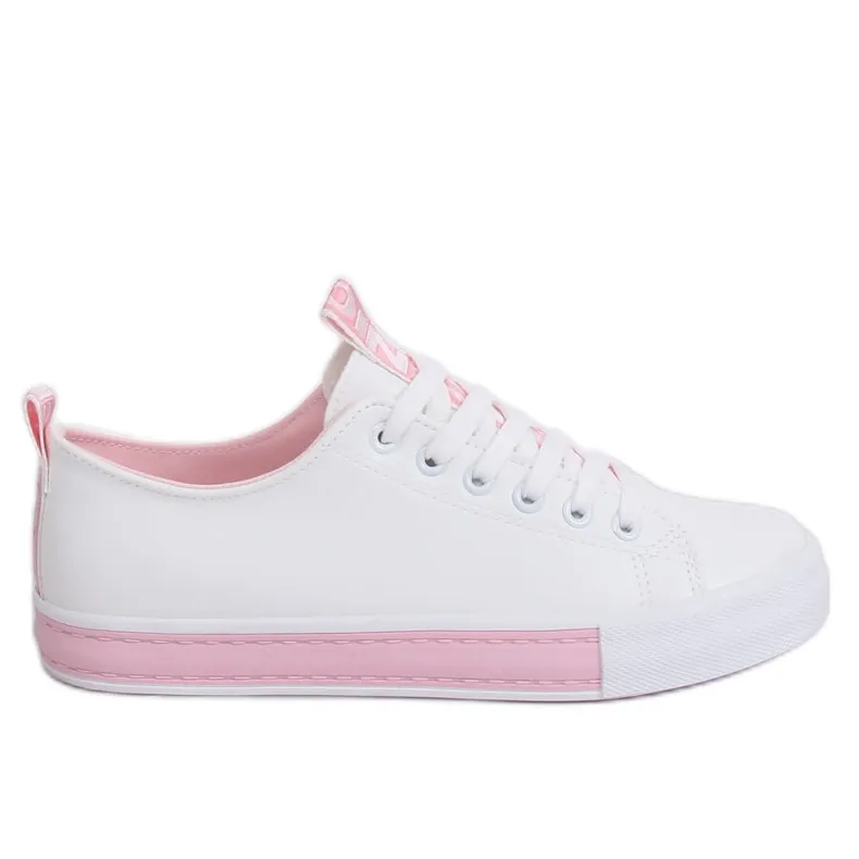 WITTE DAMESSNEAKERS CC17 ROZE
